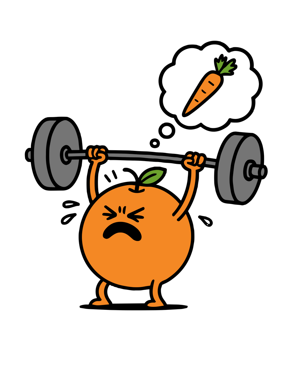 determined orange