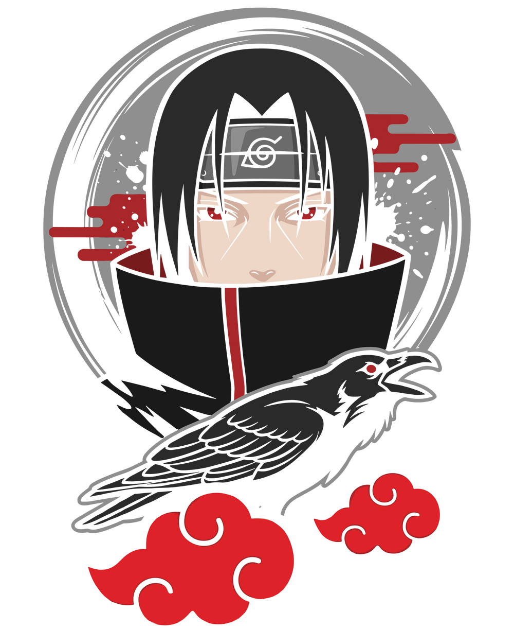 Itachi Uchiha the Crows Akatsuki Genjutsu Graphic