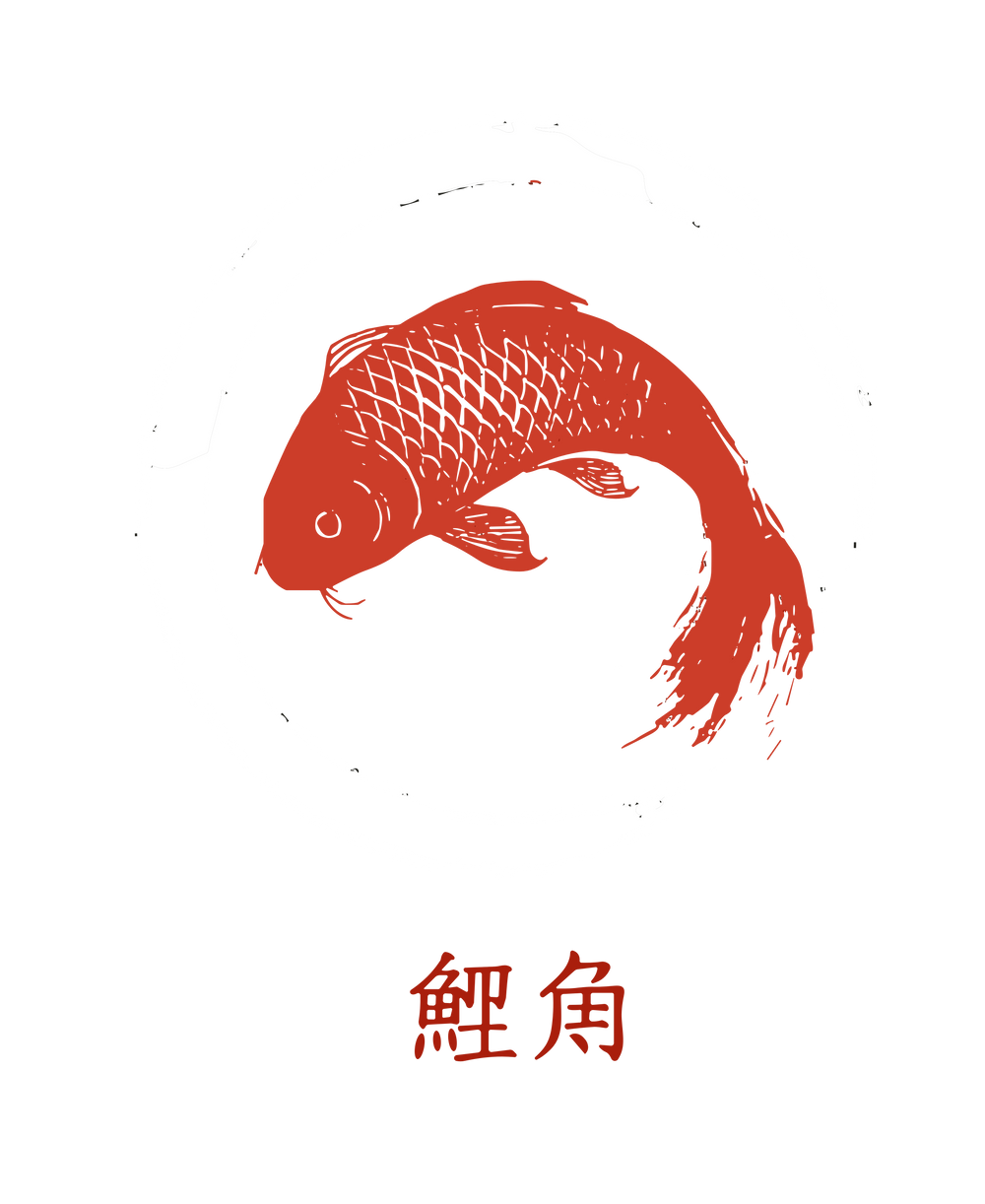 Red Koi in Zen Circle