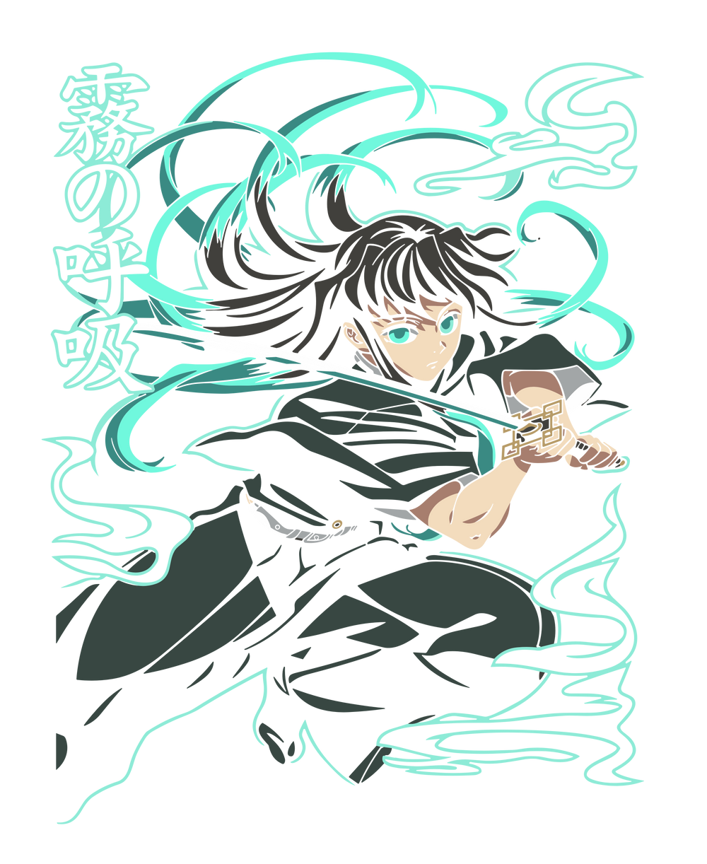 Muichiro Tokito Mist Hashira Slayer Anime Art