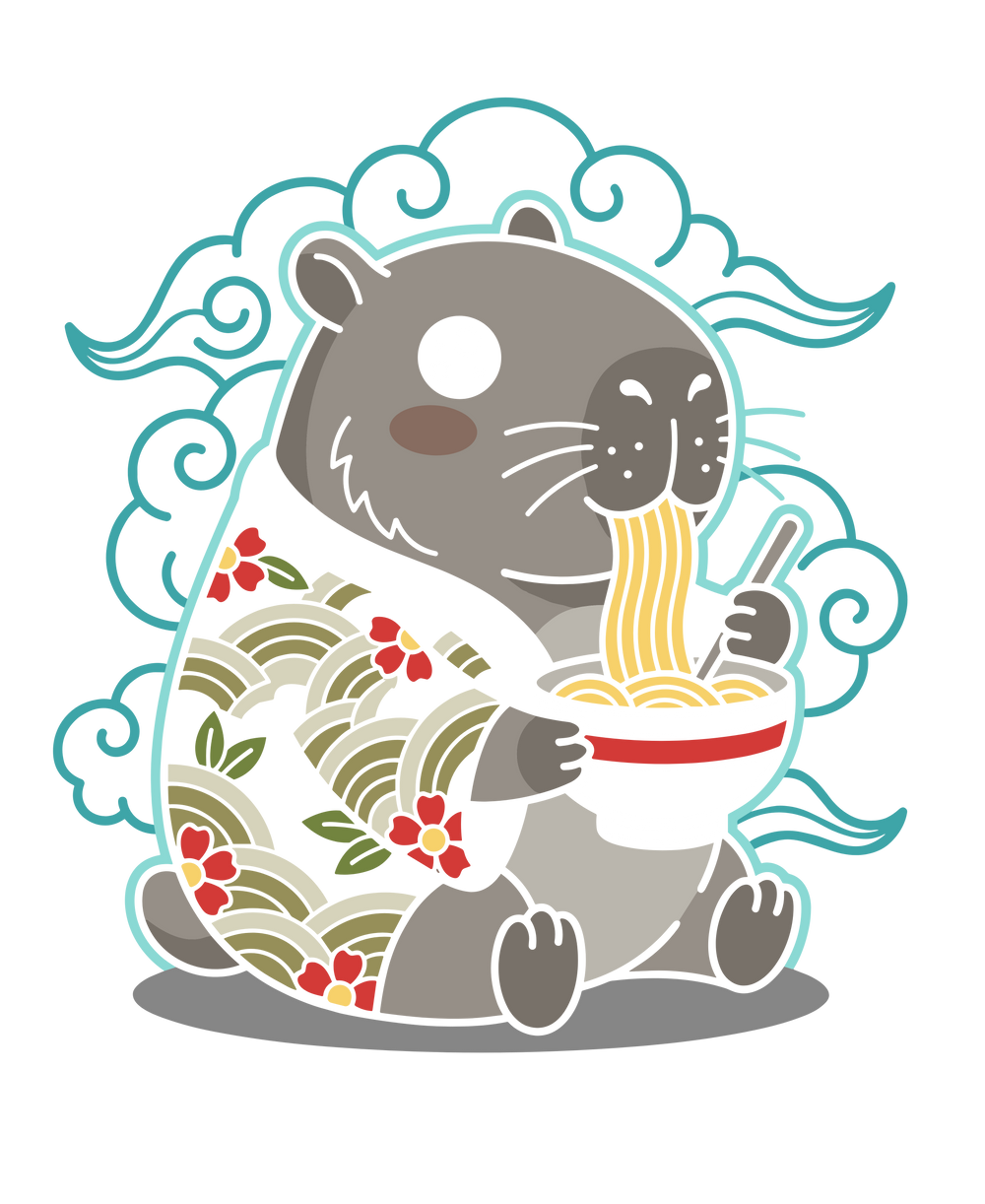 Ramen Capybara Kawaii Japanese