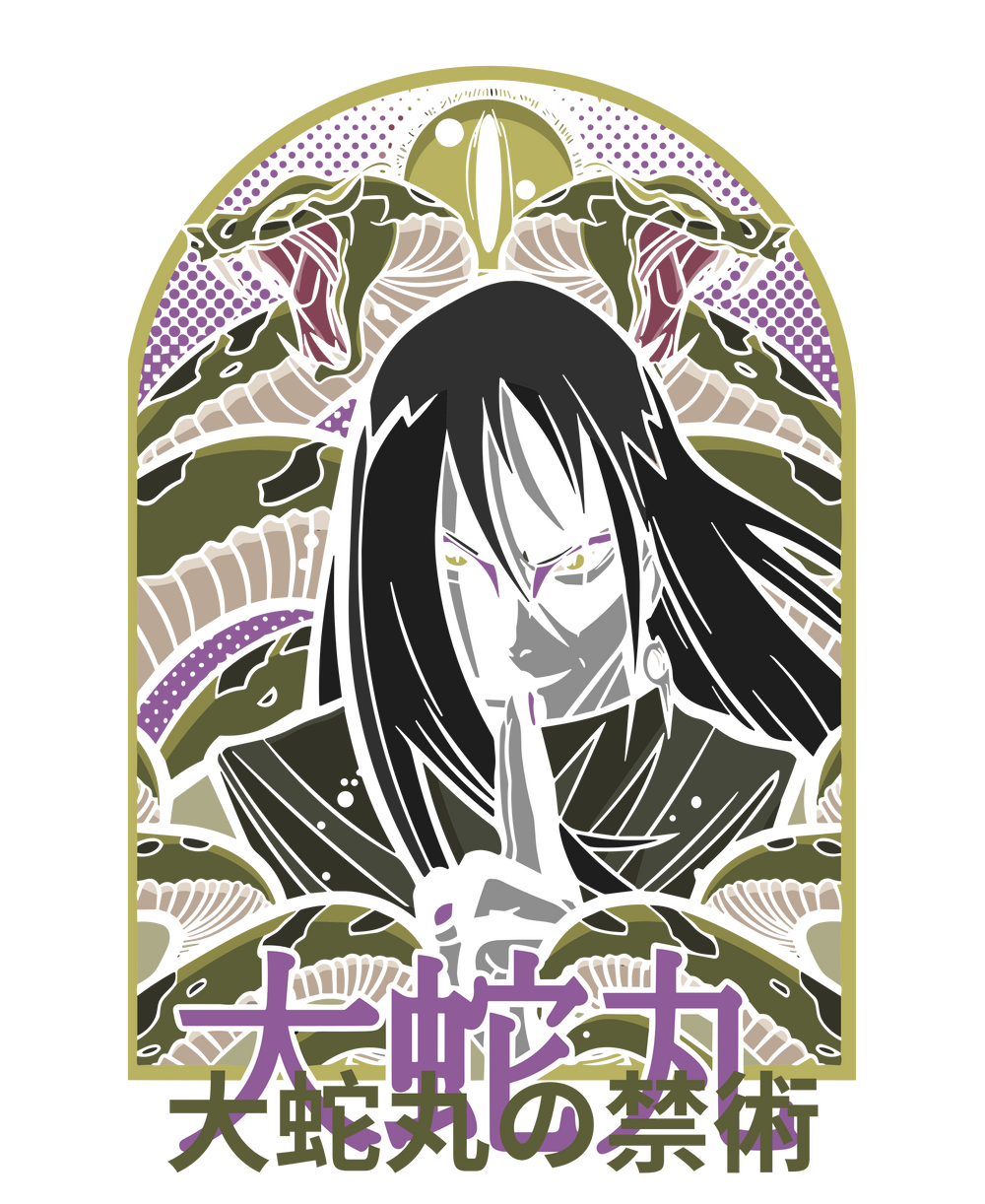 Orochimaru Sannin Forbidden Jutsu Naruto Art