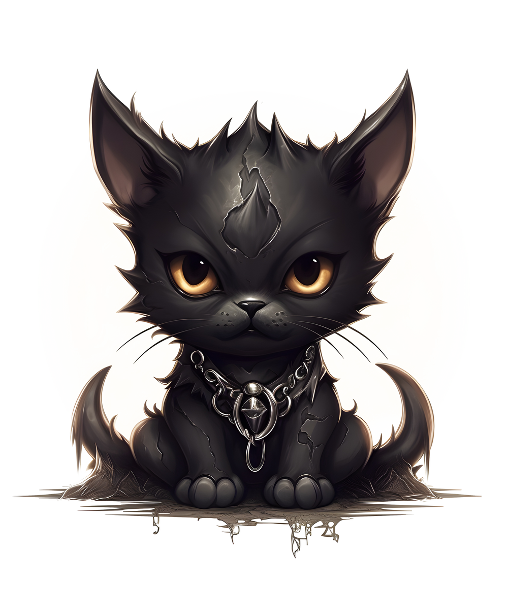 Black Necro Cat