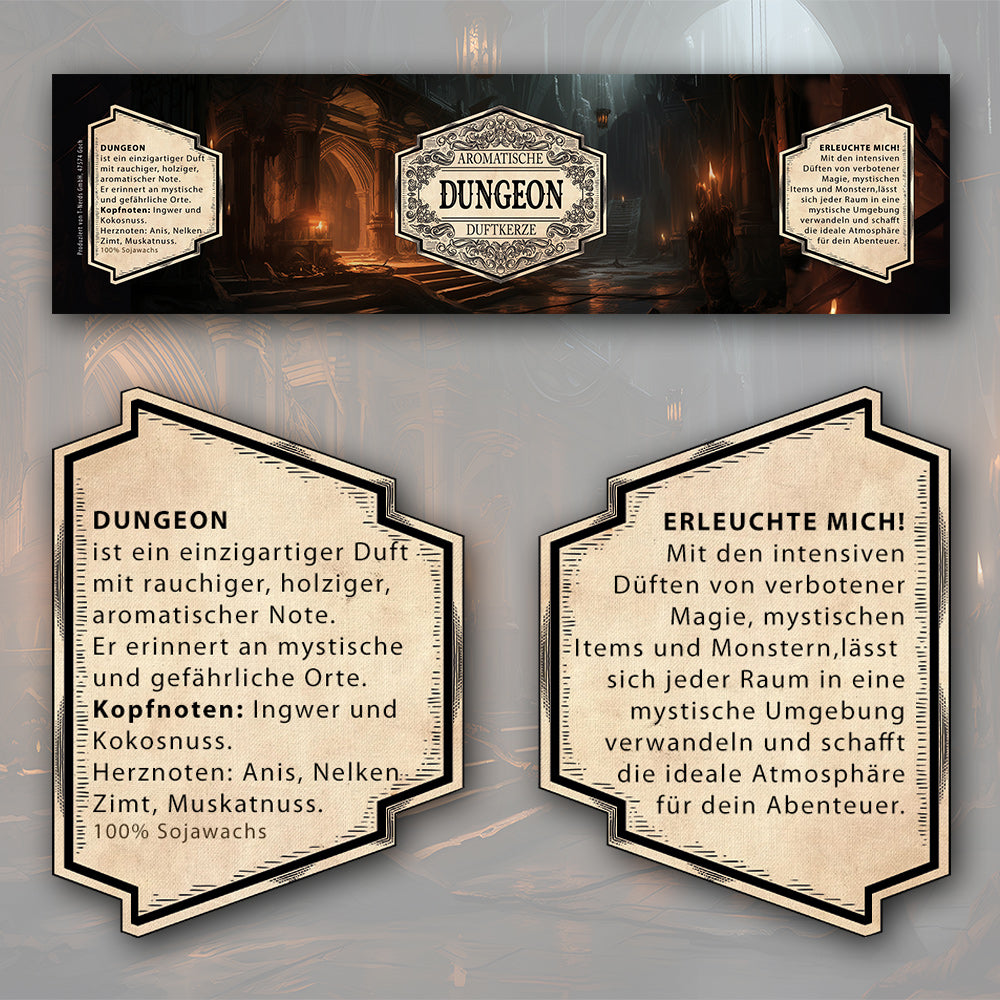 Duftkerze Dungeon mit Überraschungswürfel