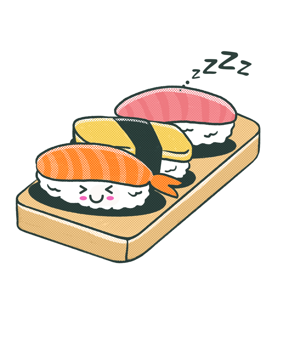 sleeping sushi