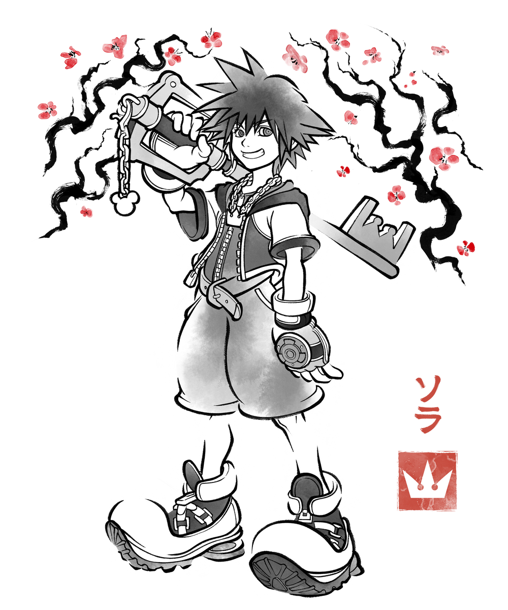 Keyblade Hero Sumi-E