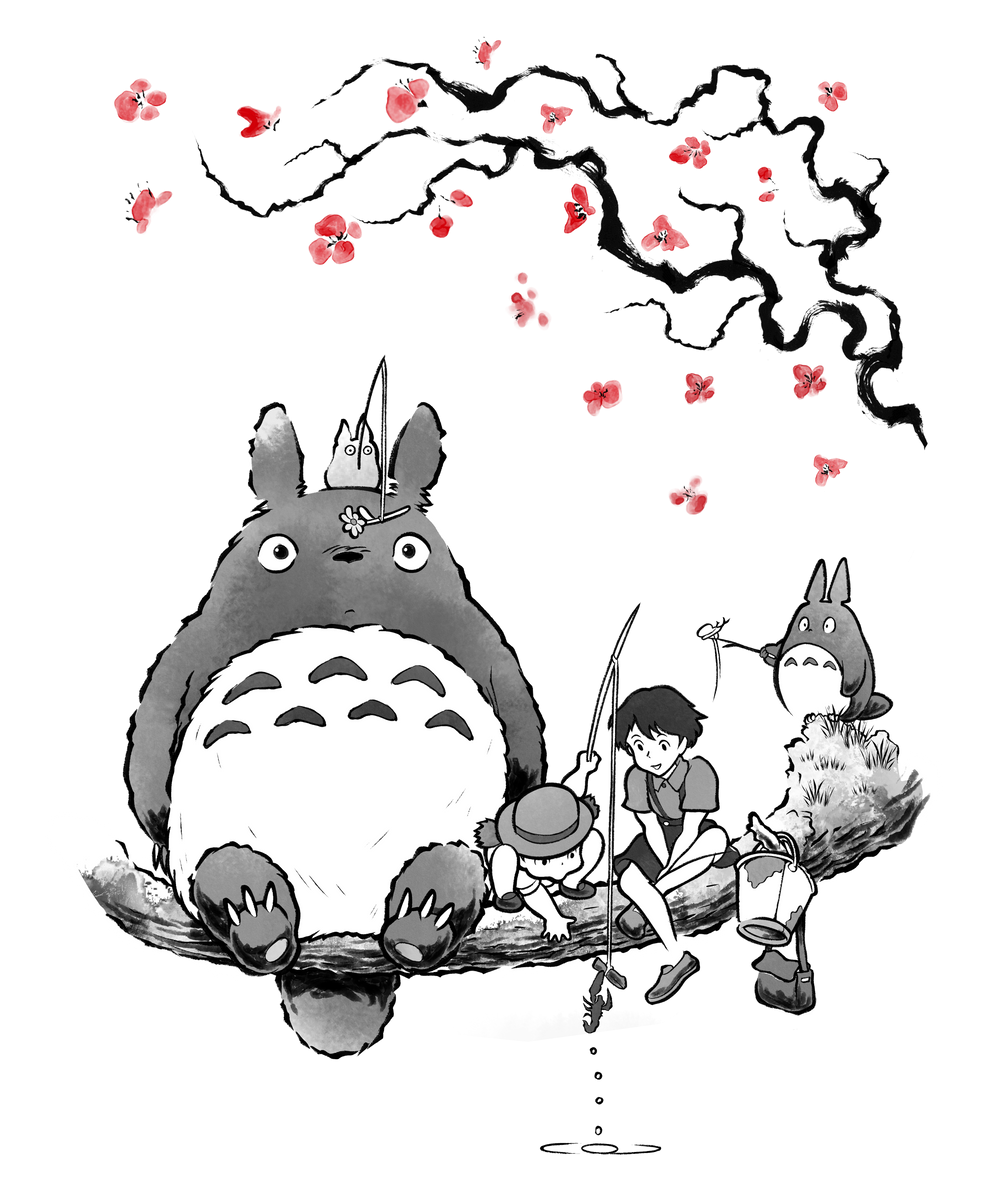 Mystic Forest Friend Sumi-E