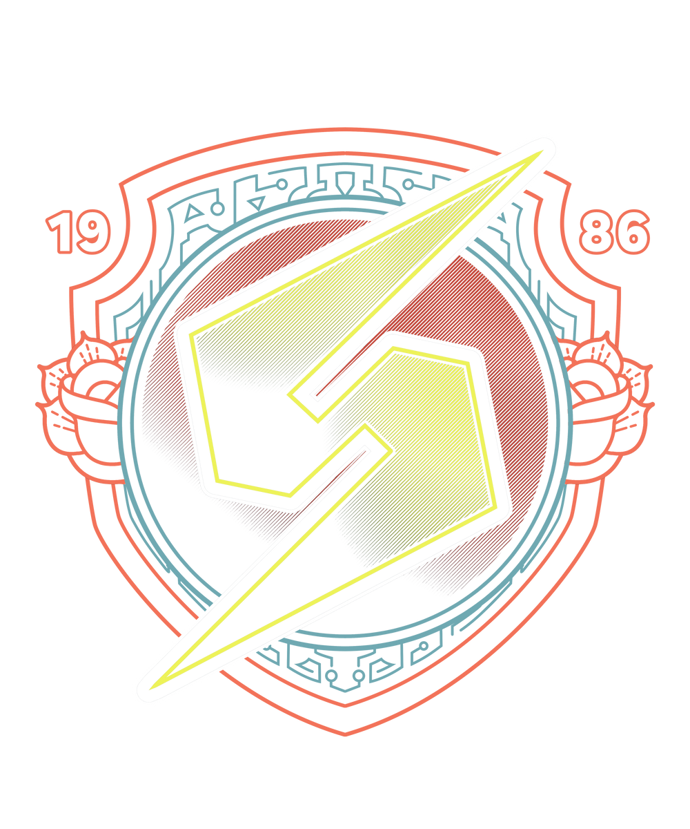 Neon Line-Art Samus Emblem