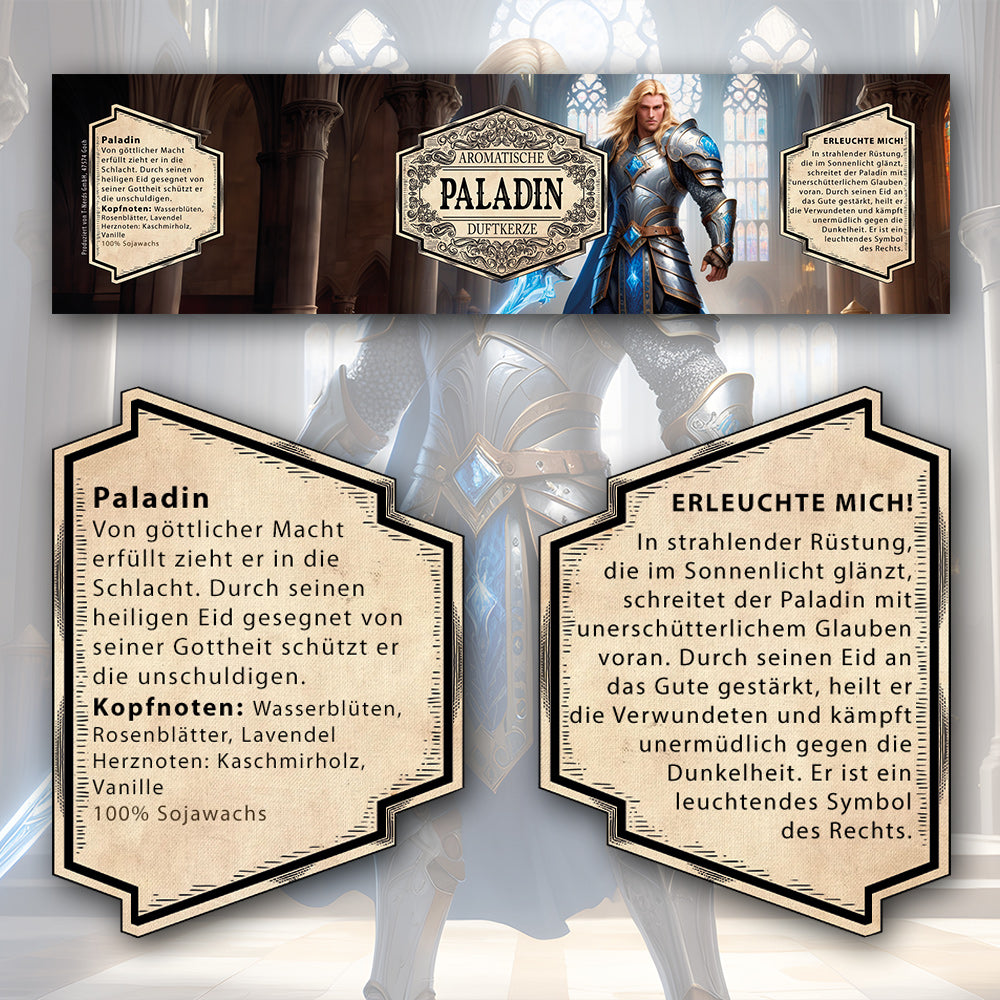 Duftkerze Paladin mit Überraschungswürfel