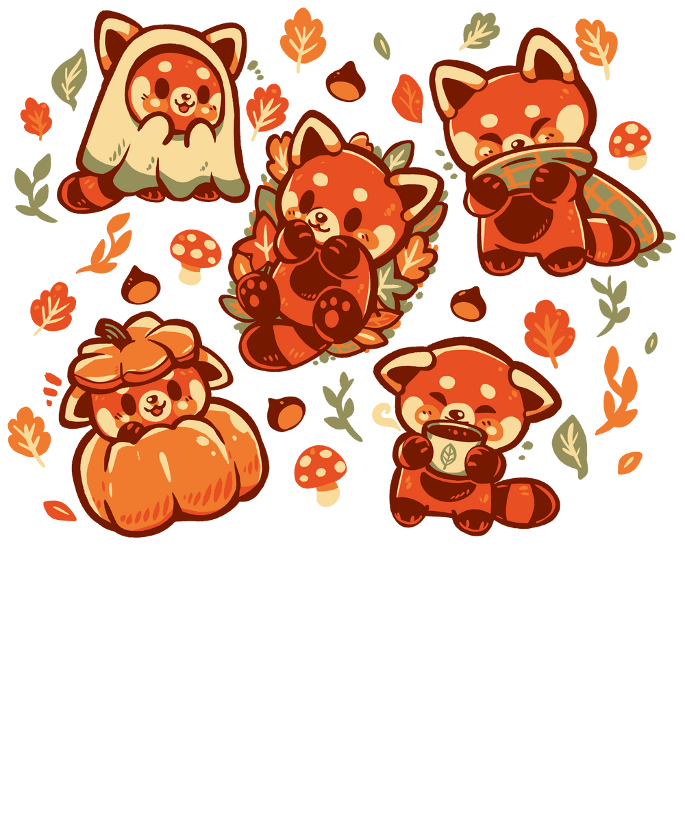 Red Panda Autumn Time