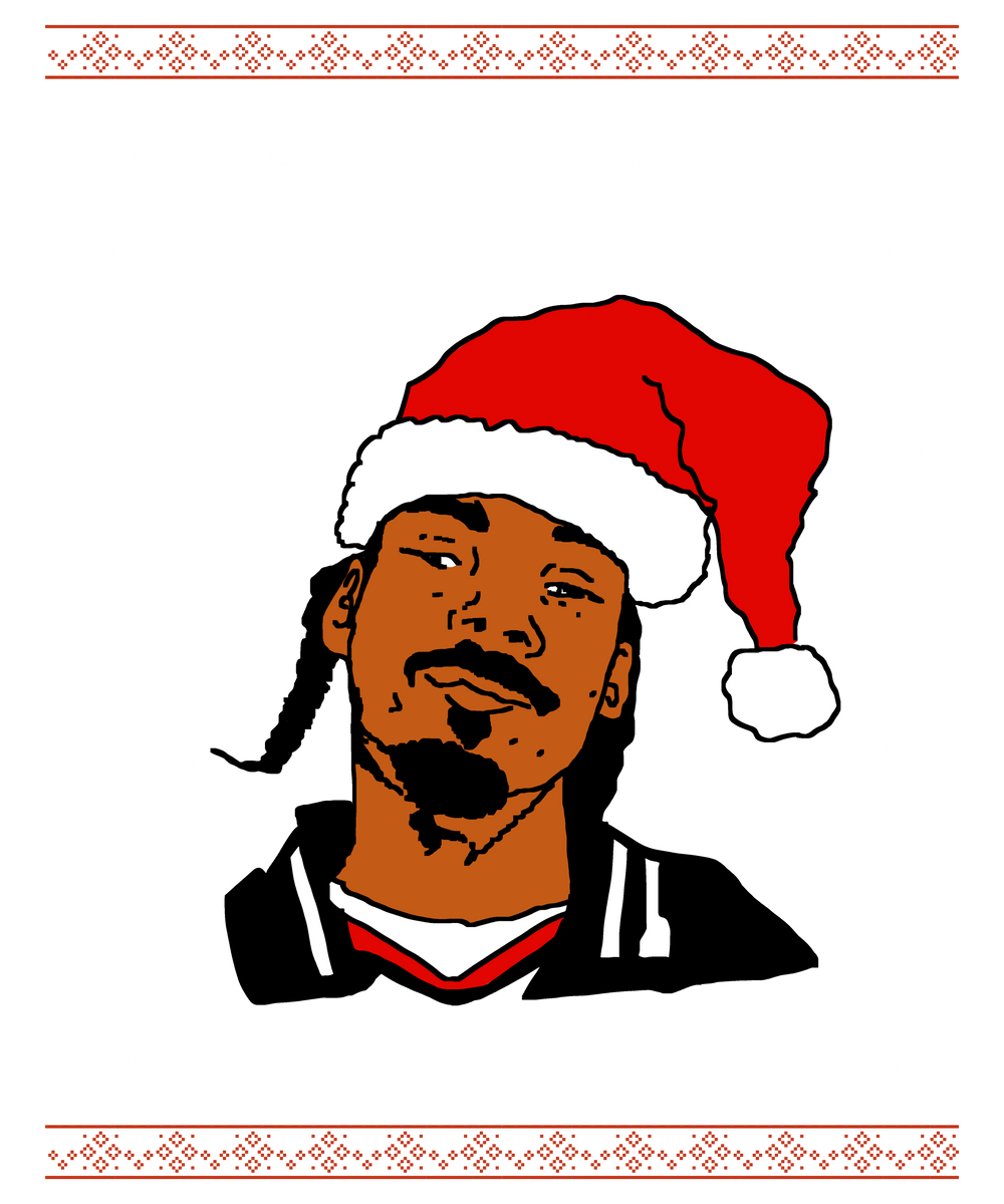Ugly Christmas Sweater Snoop Dogg Twas The Nizzle Before Chrismizzle