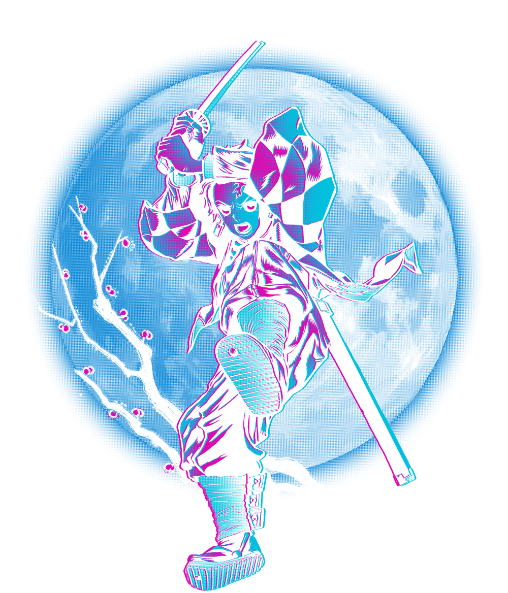 Tanjiro under the Moon