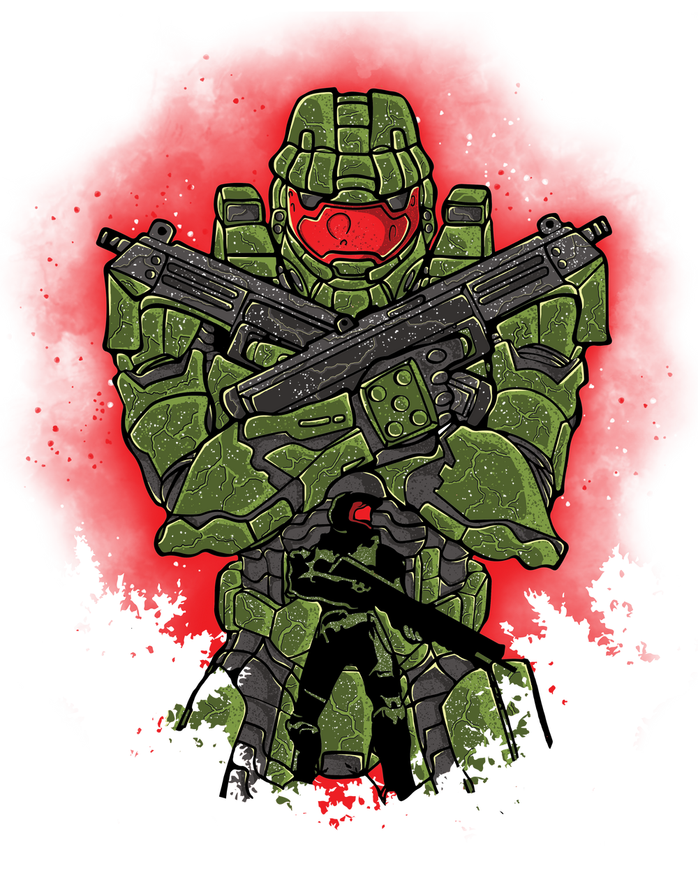 Watercolor Master Chief