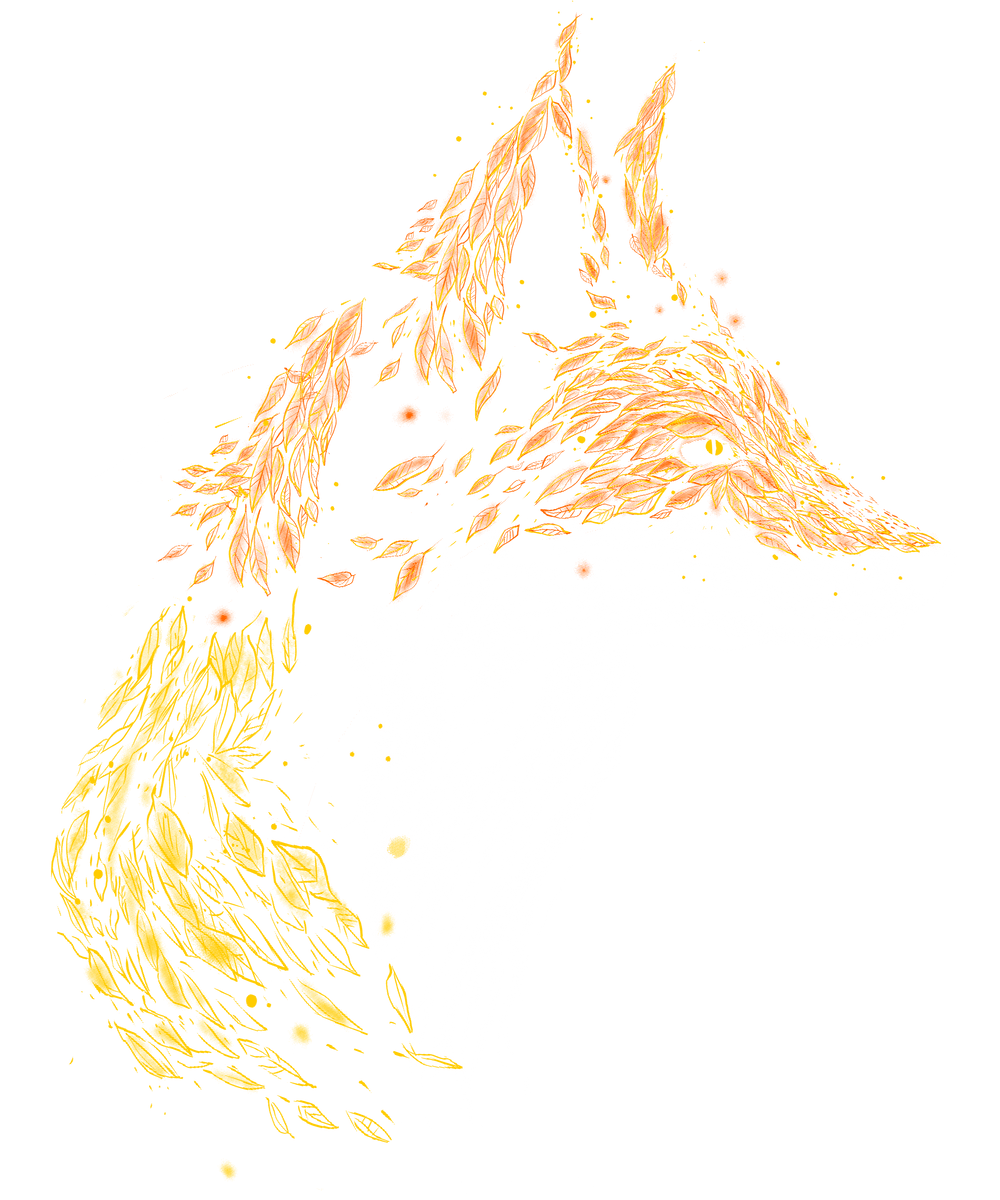 Fuchs in Blättern