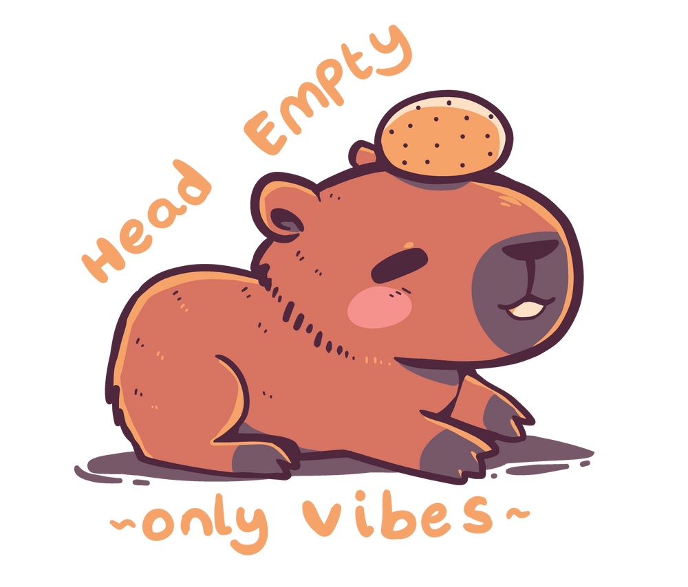 Head Empty Capybara