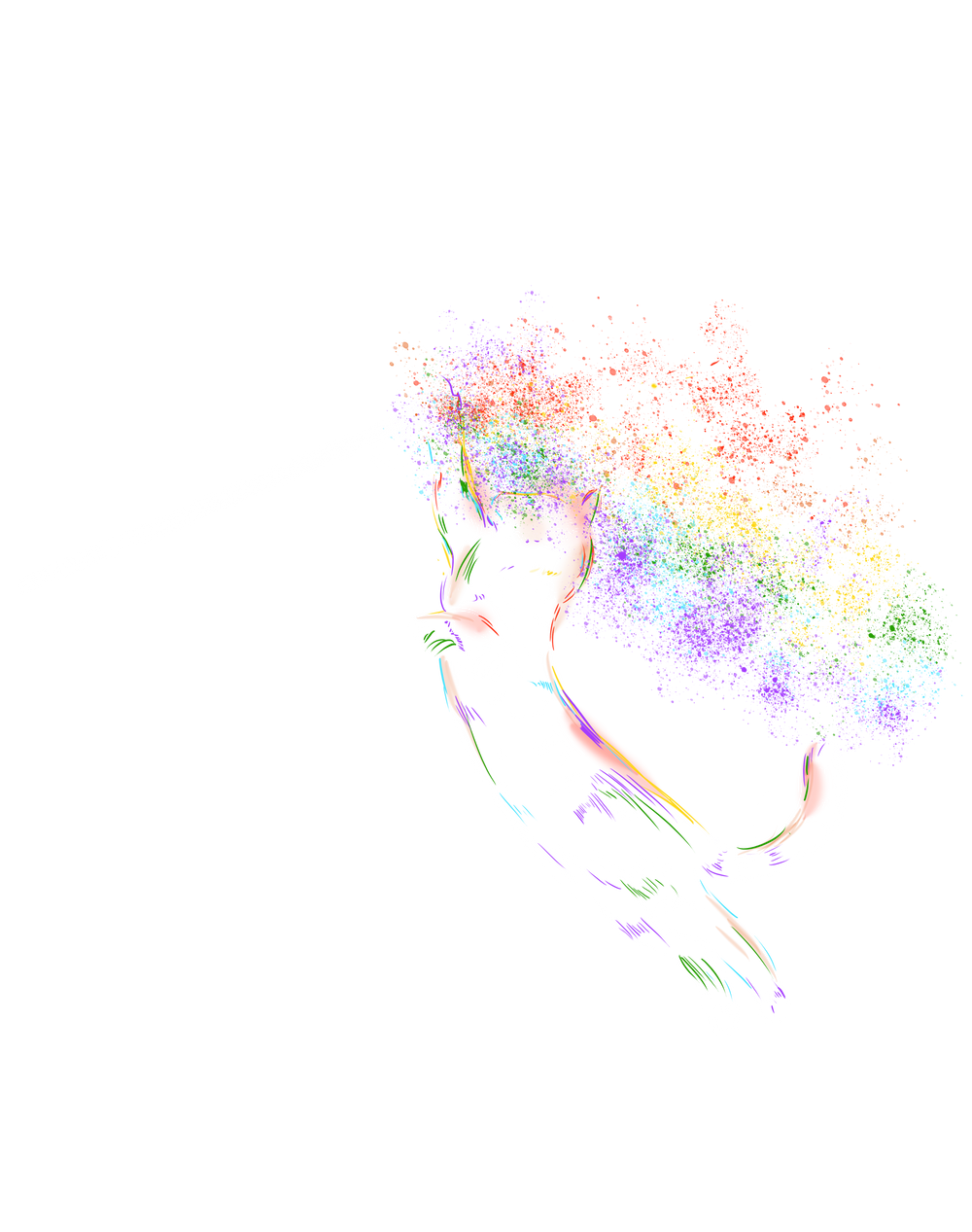 Dunkle Seite der Katze