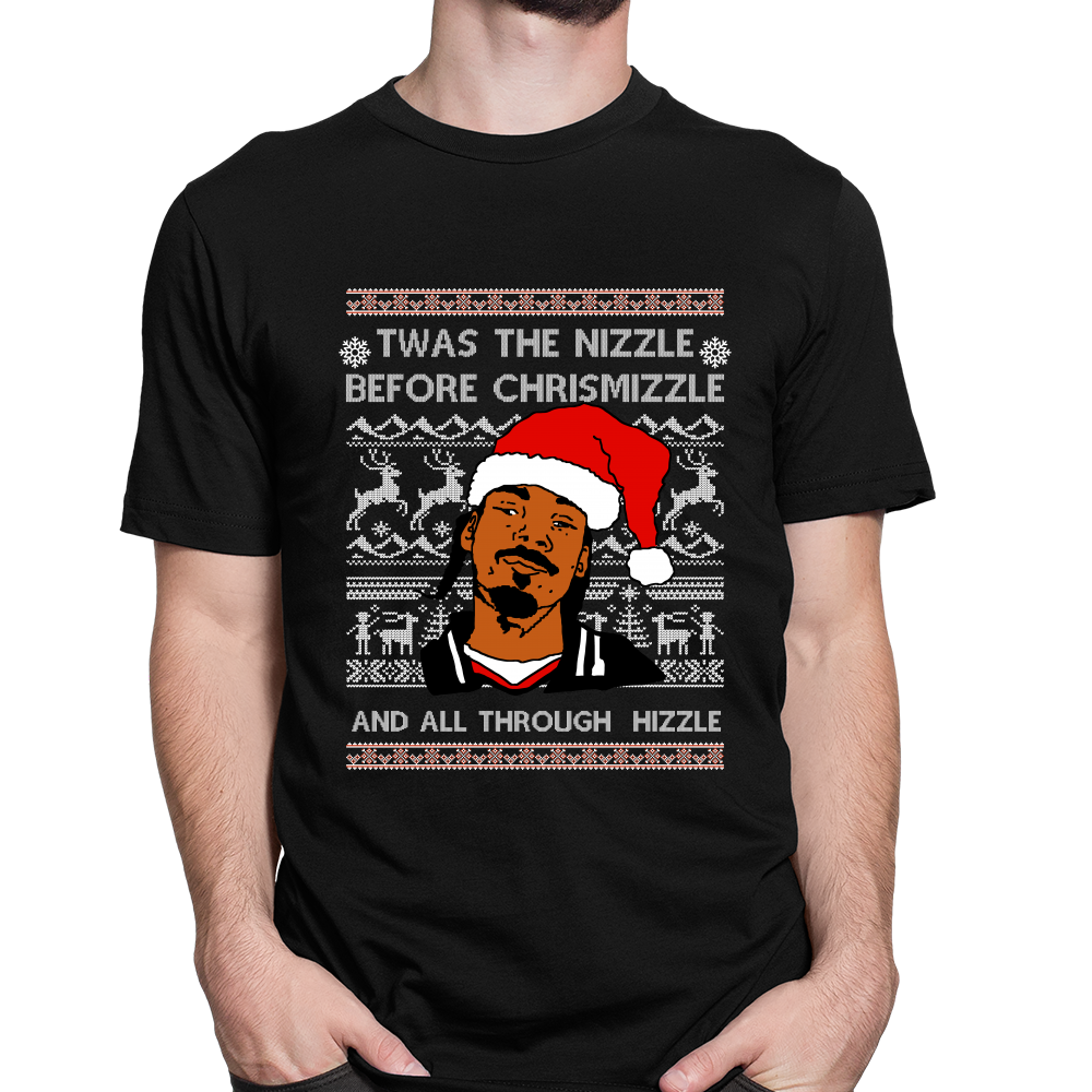Ugly Christmas Sweater Snoop Dogg Twas The Nizzle Before Chrismizzle