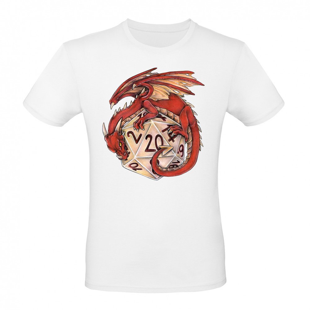 Dragon with D20 dice Dice Roleplay game