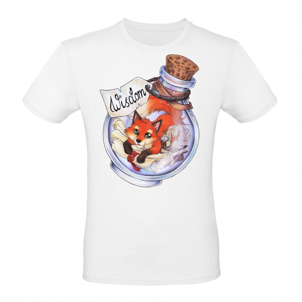 Potion wisdom fox with books and scrolls