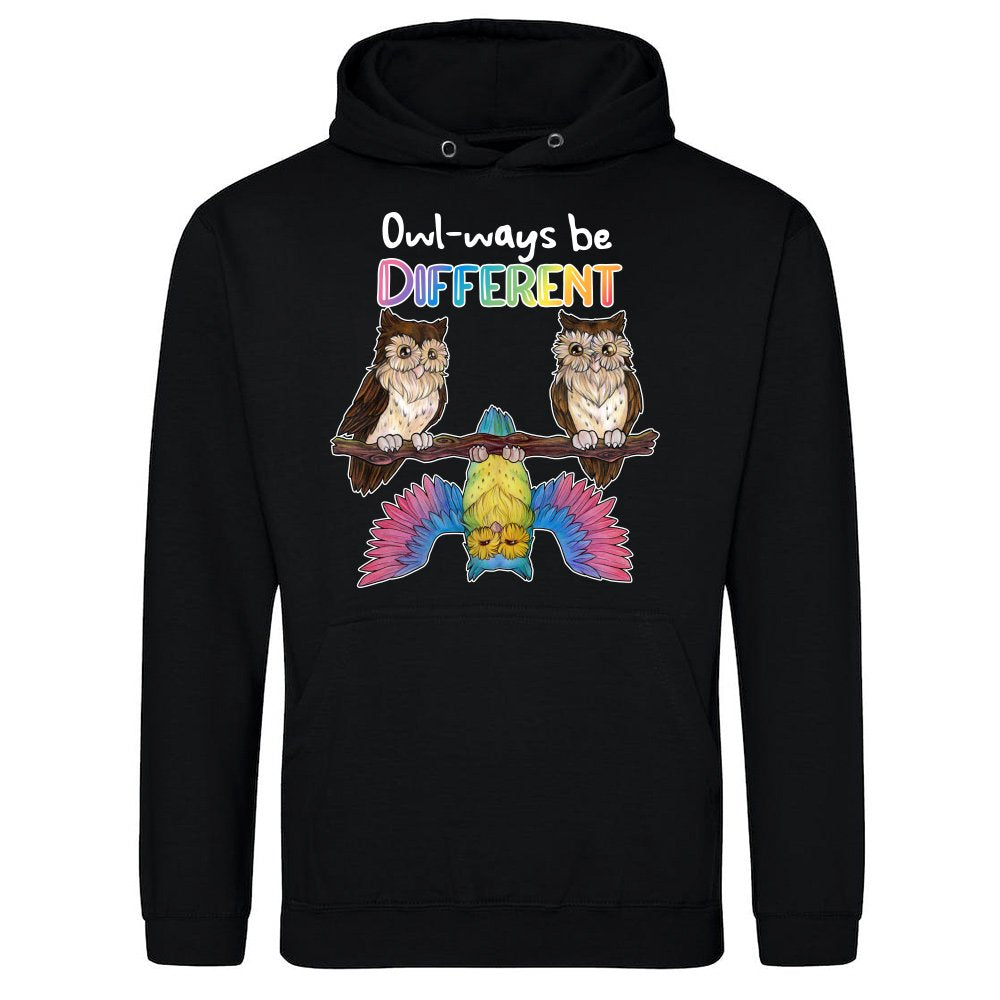 Always be different - Cute rainbow owl