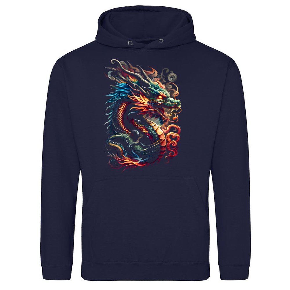 Farbenfroher weiser alter Drache