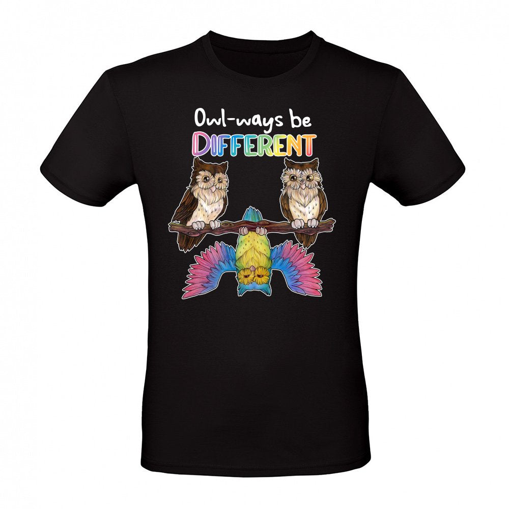 Always be different - Cute rainbow owl