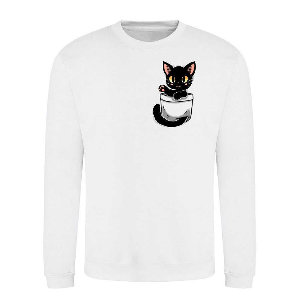 Cute Black Cat Pocket