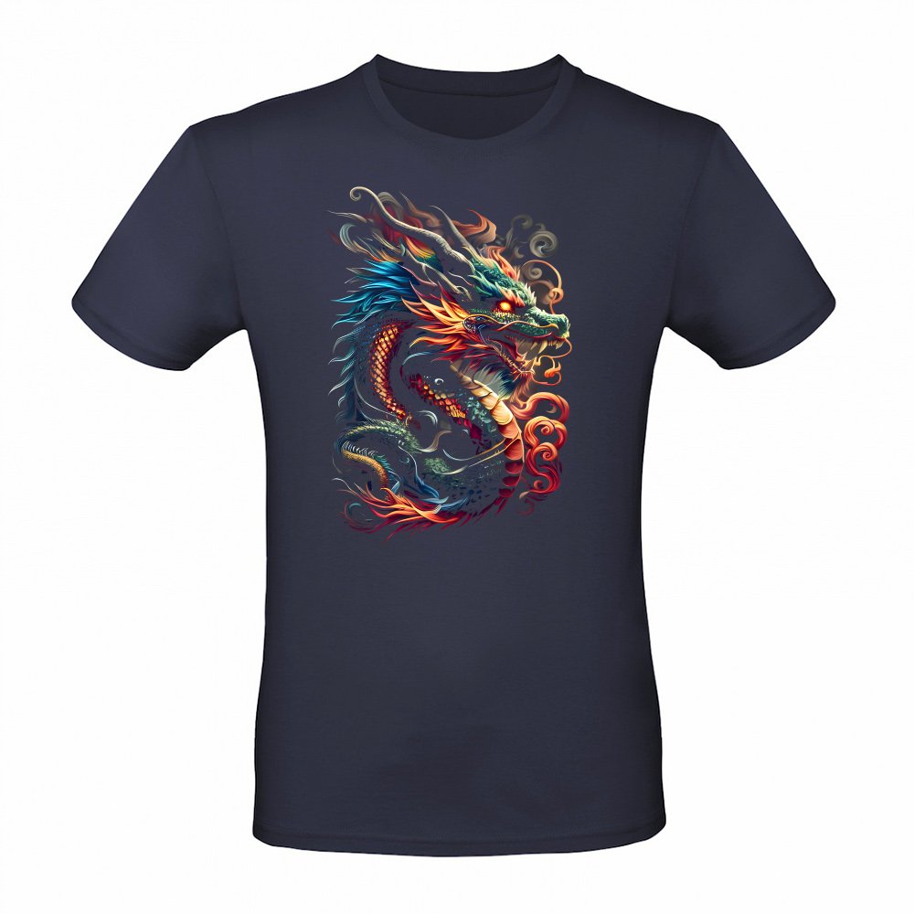 Farbenfroher weiser alter Drache