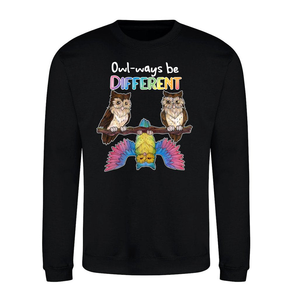 Always be different - Cute rainbow owl