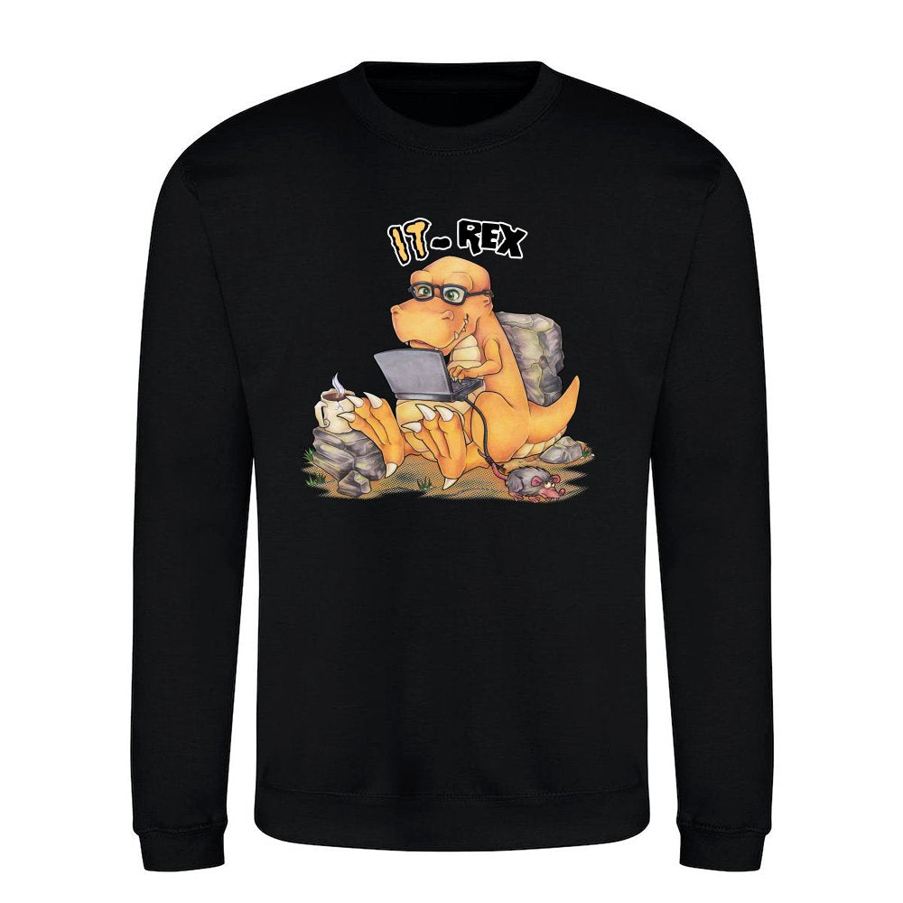 IT Rex - Funny Dinosaur with Computer
