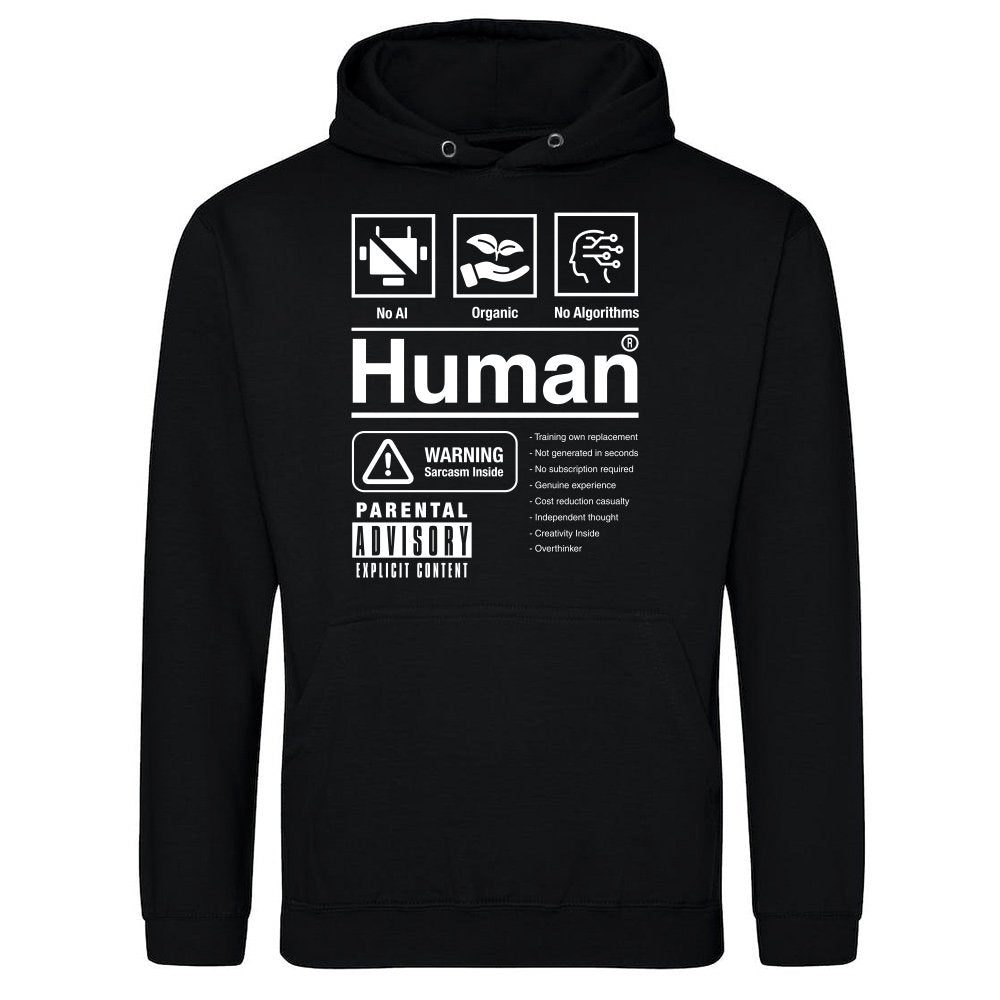 Human Warning Label - Anti AI