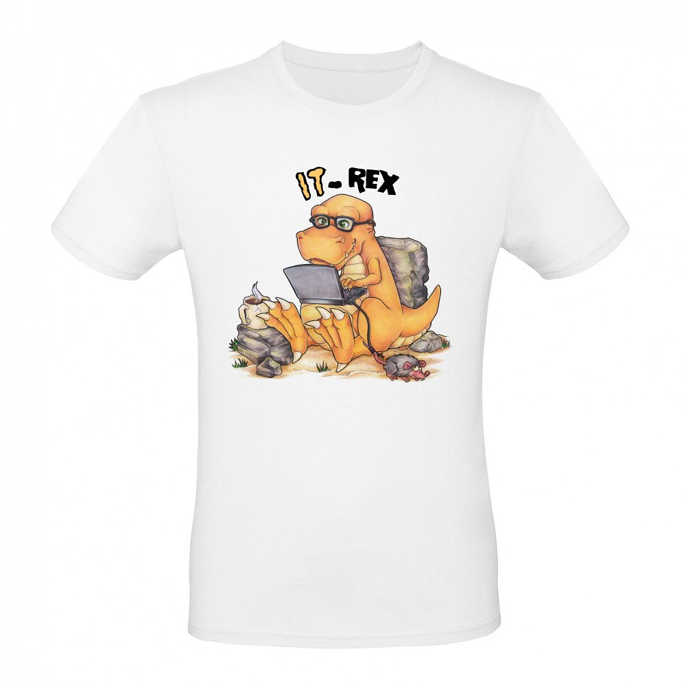 IT Rex - Funny Dinosaur with Computer