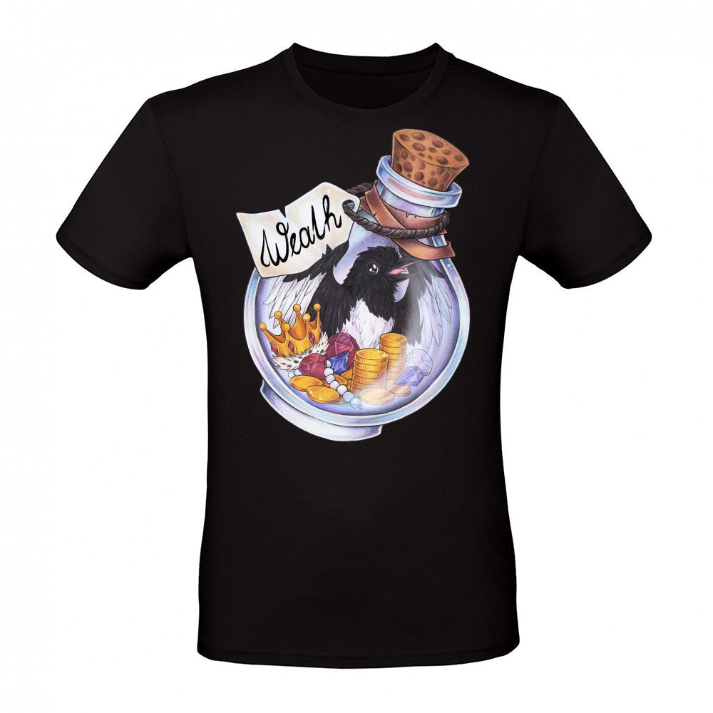Potion magpie bird coins money treasure wealth