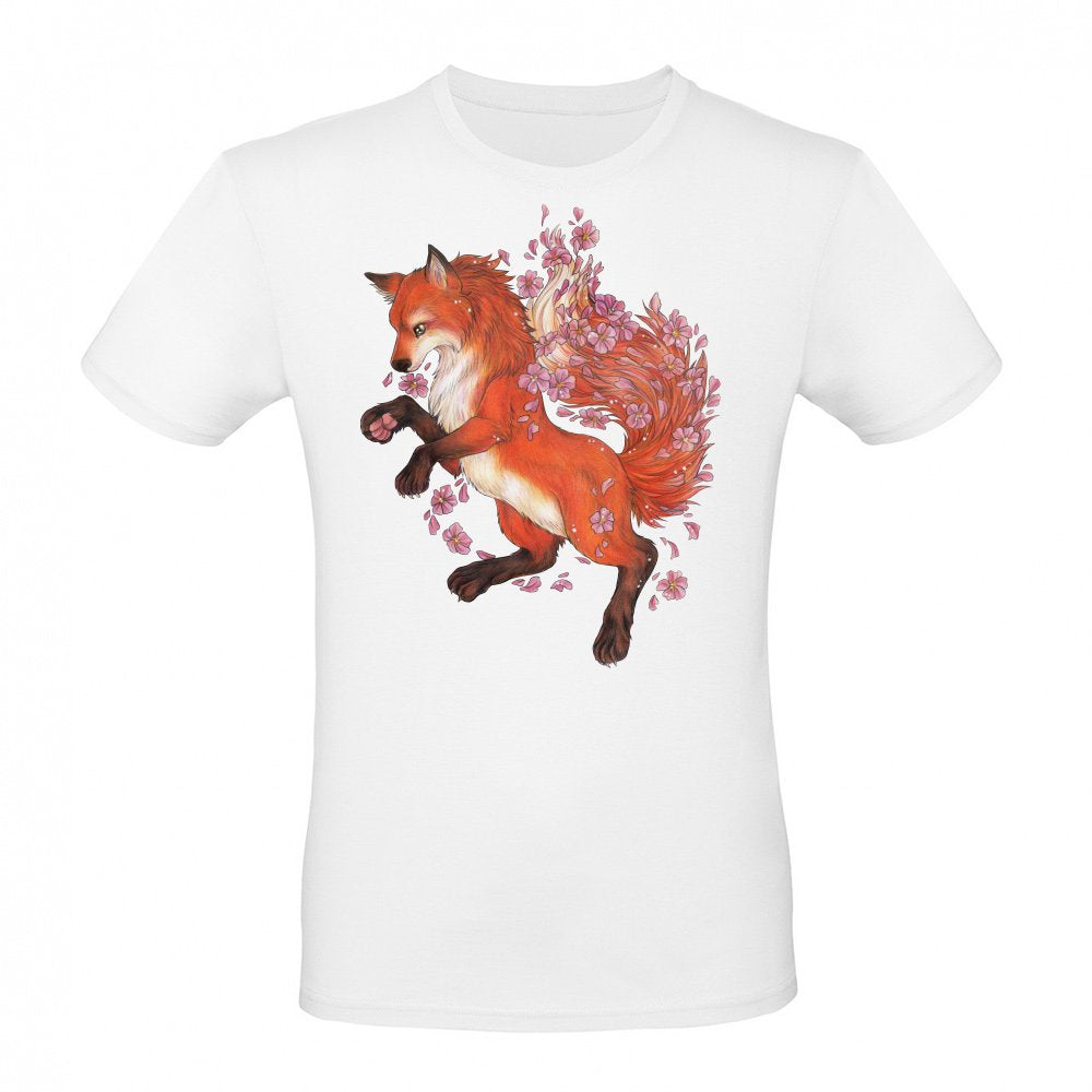 Fox with Cherry Blossoms Sakura Fox Lover