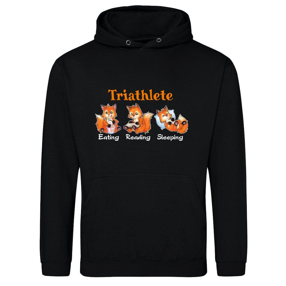 Triathlete Eating Reading Sleeping - Cute Fox