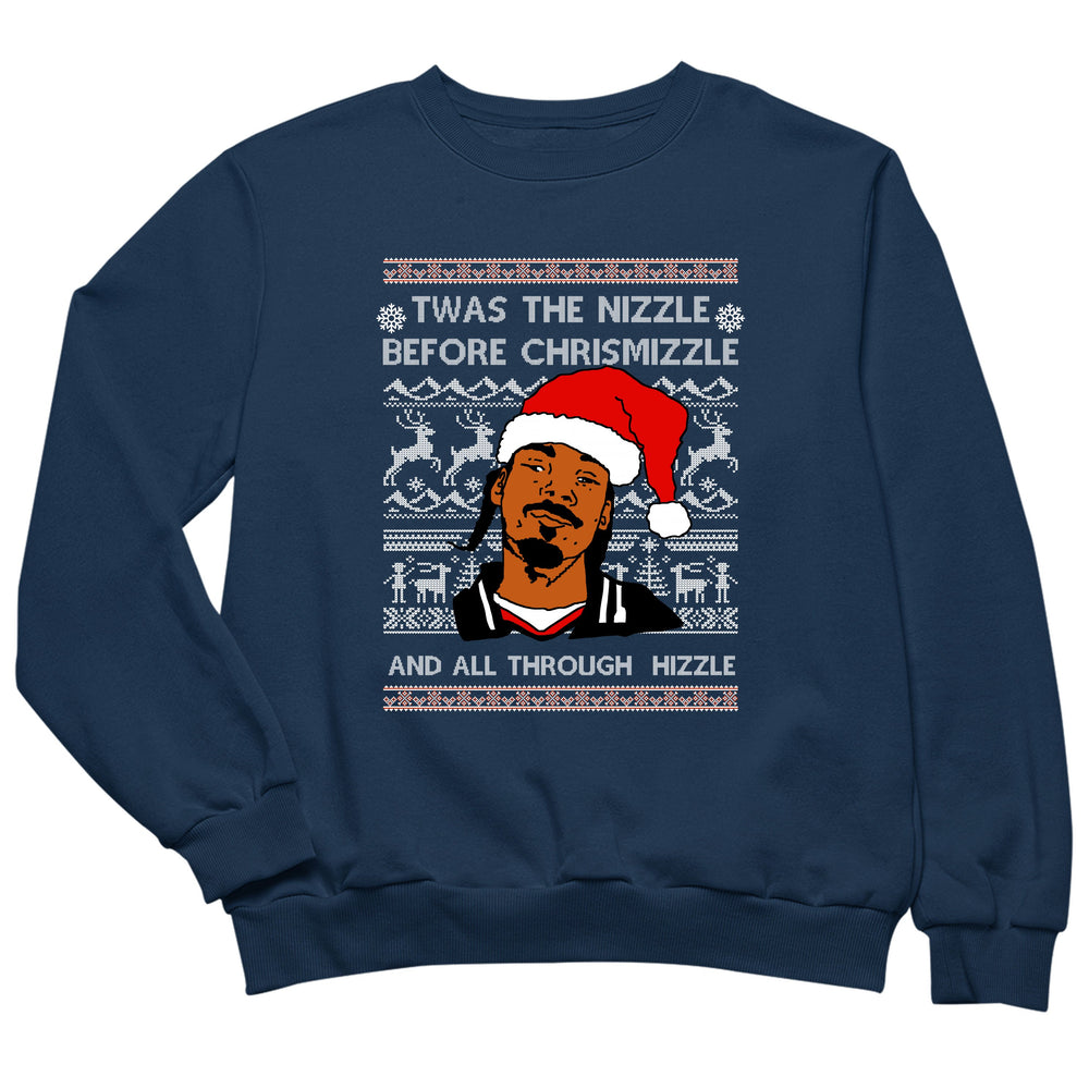 Ugly Christmas Sweater Snoop Dogg Twas The Nizzle Before Chrismizzle