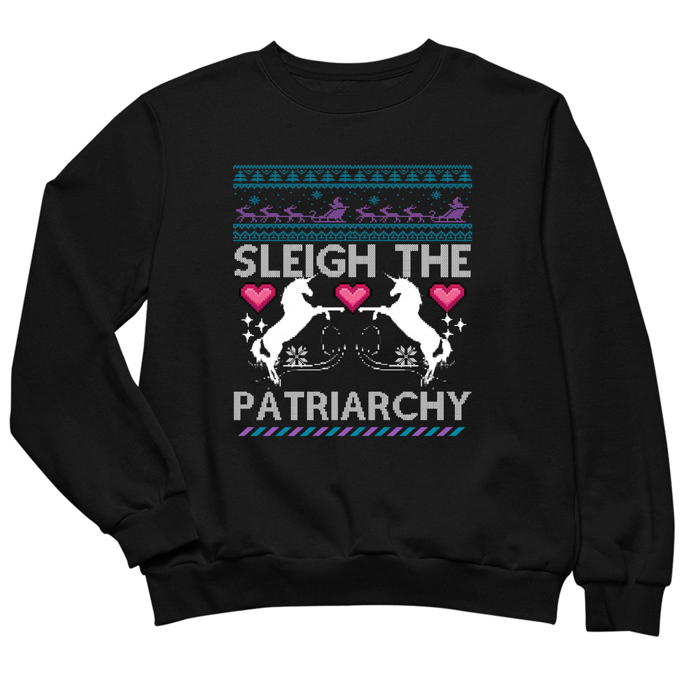 sleigh the patriarchy ugly sweater