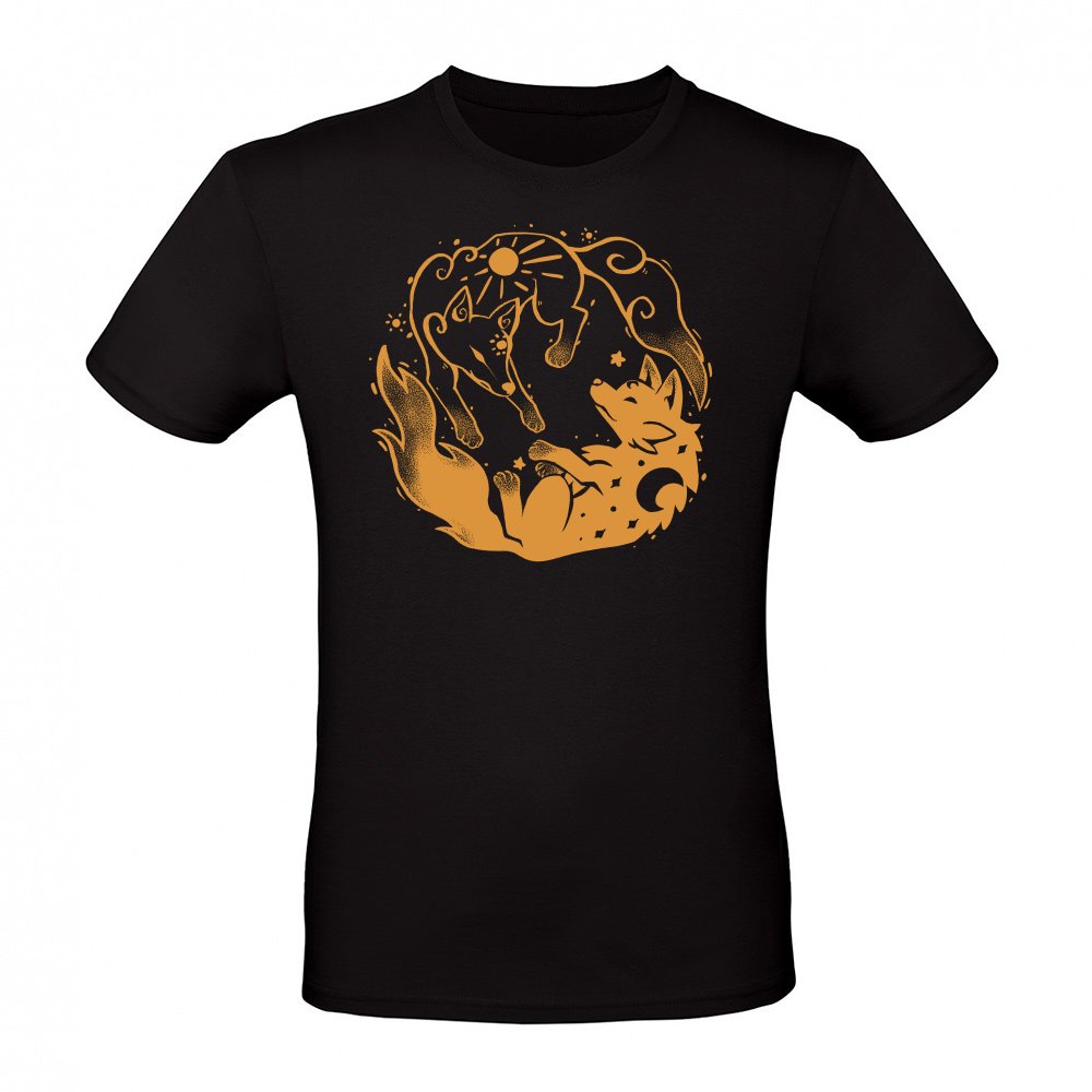Sun and Moon Golden Wolves
