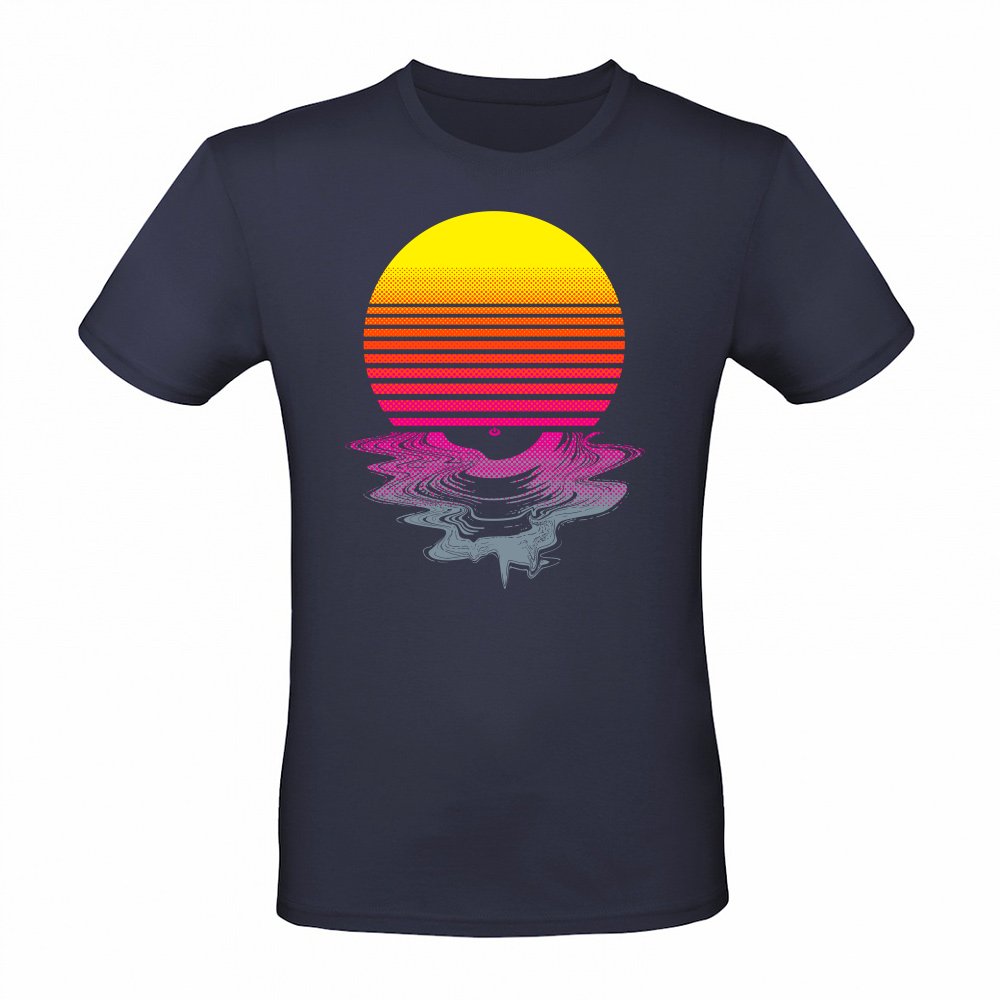 Retro Sun Record Melting