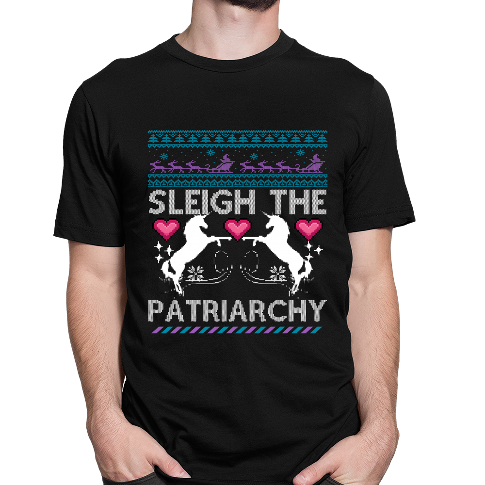 sleigh the patriarchy ugly sweater