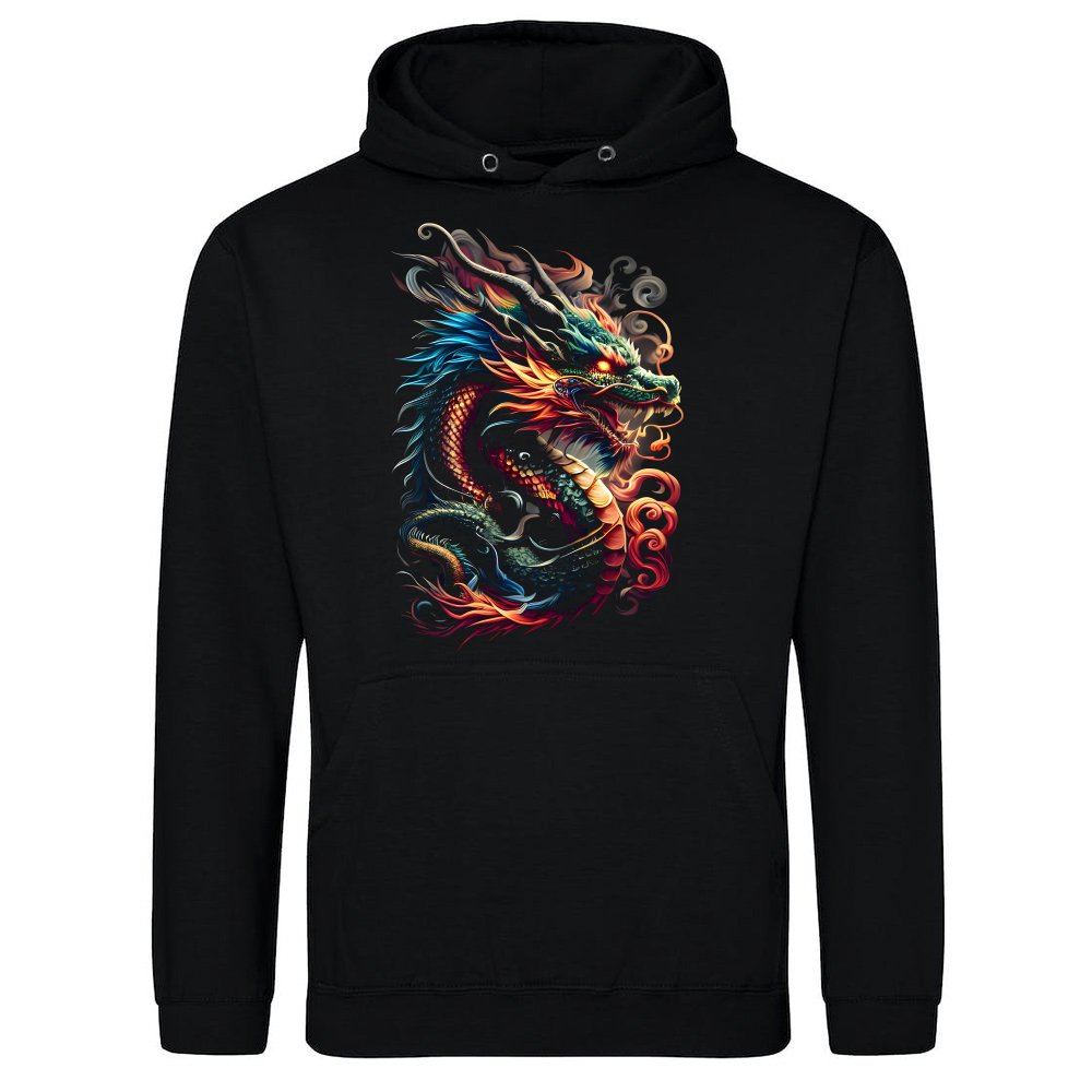 Farbenfroher weiser alter Drache