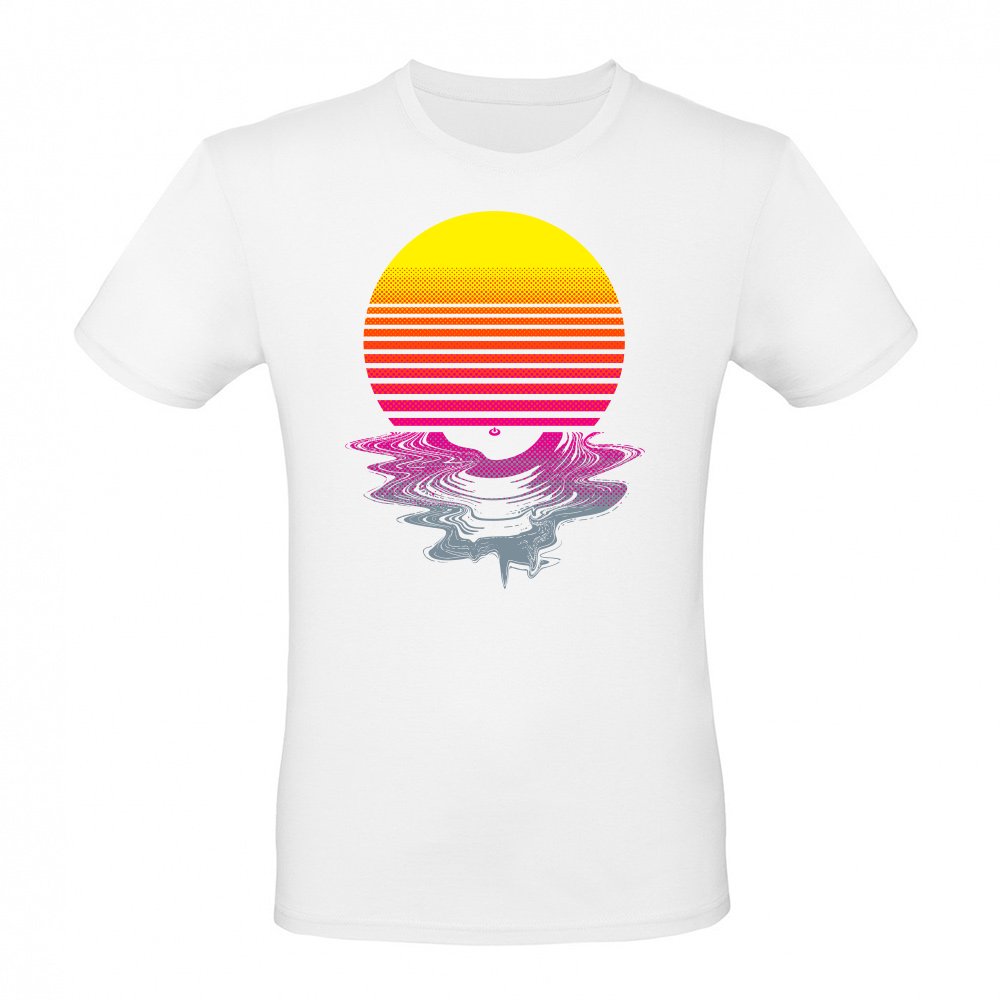 Retro Sun Record Melting