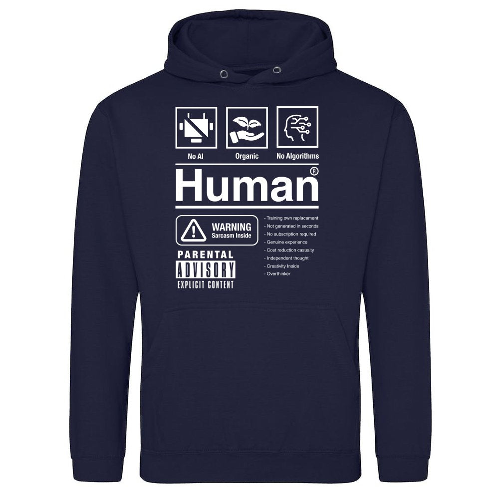 Human Warning Label - Anti AI