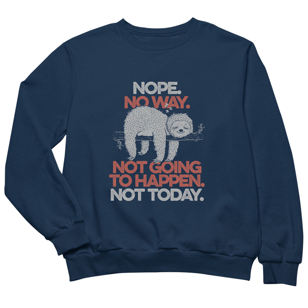Nope Lazy Sloth Funny Gift