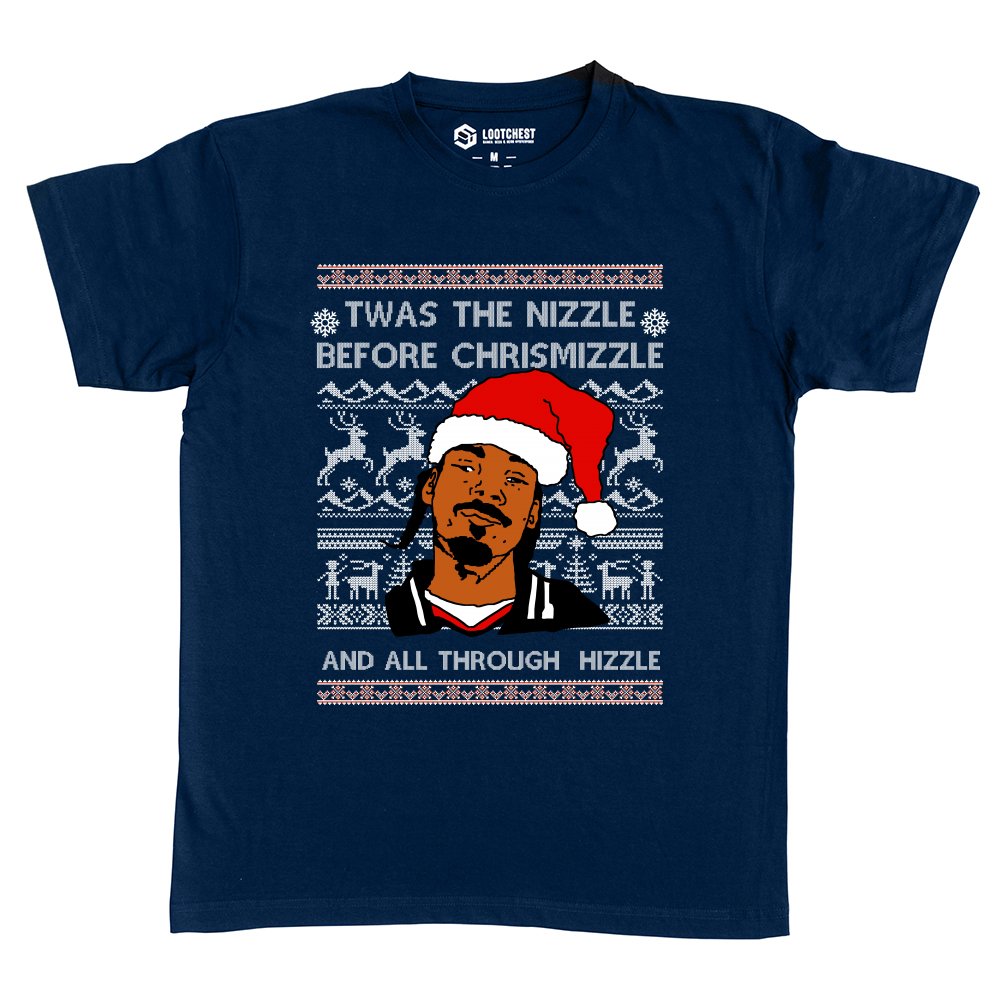 Ugly Christmas Sweater Snoop Dogg Twas The Nizzle Before Chrismizzle