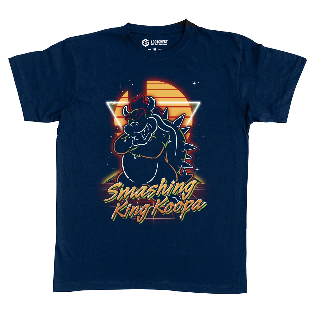 Retro Smashing King Koopa