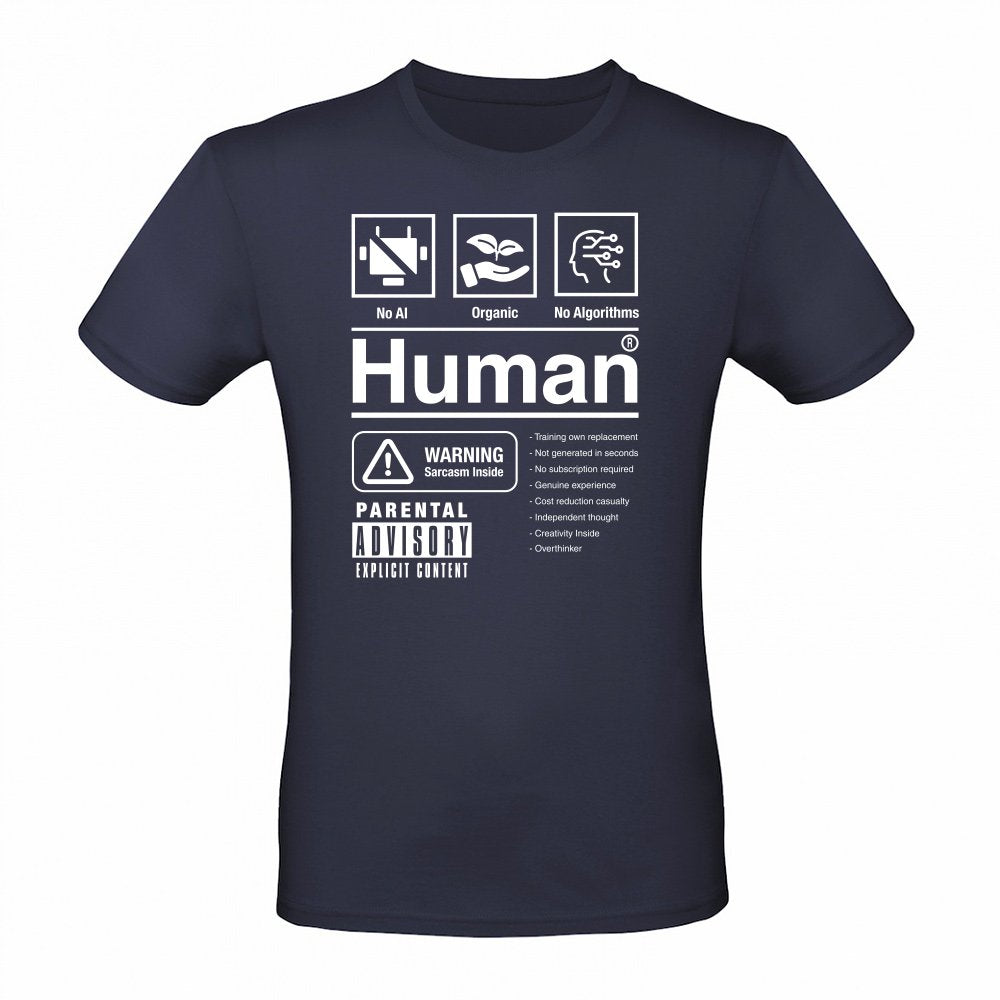 Human Warning Label - Anti AI