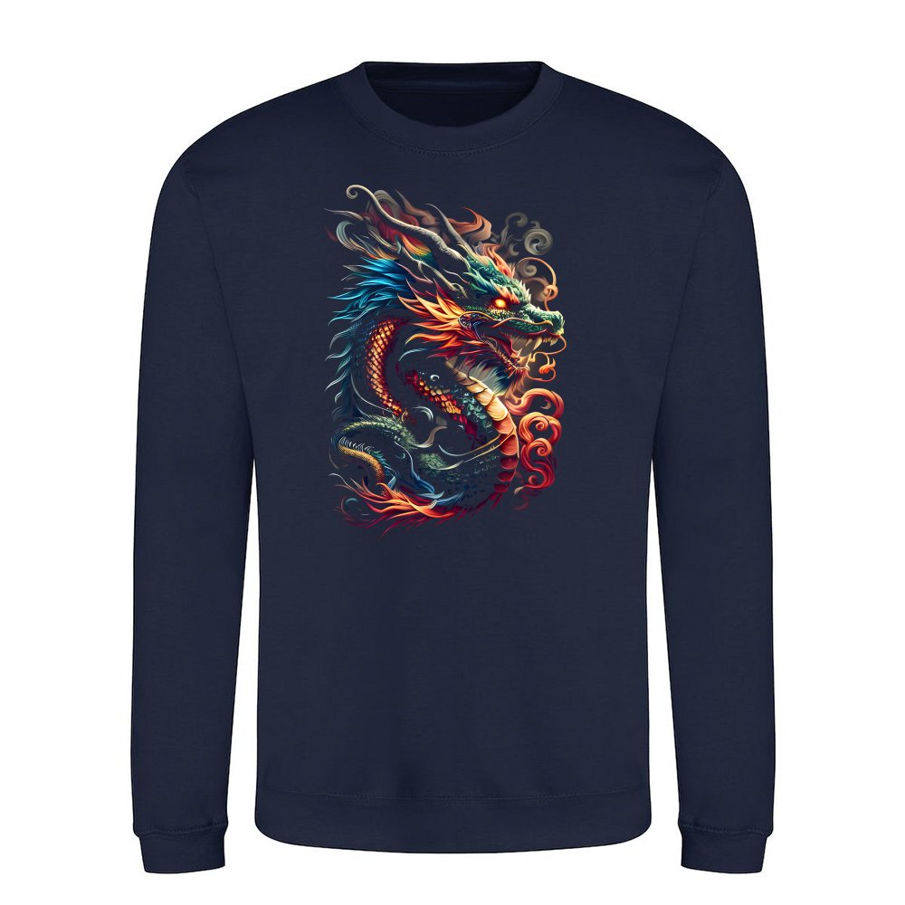 Farbenfroher weiser alter Drache