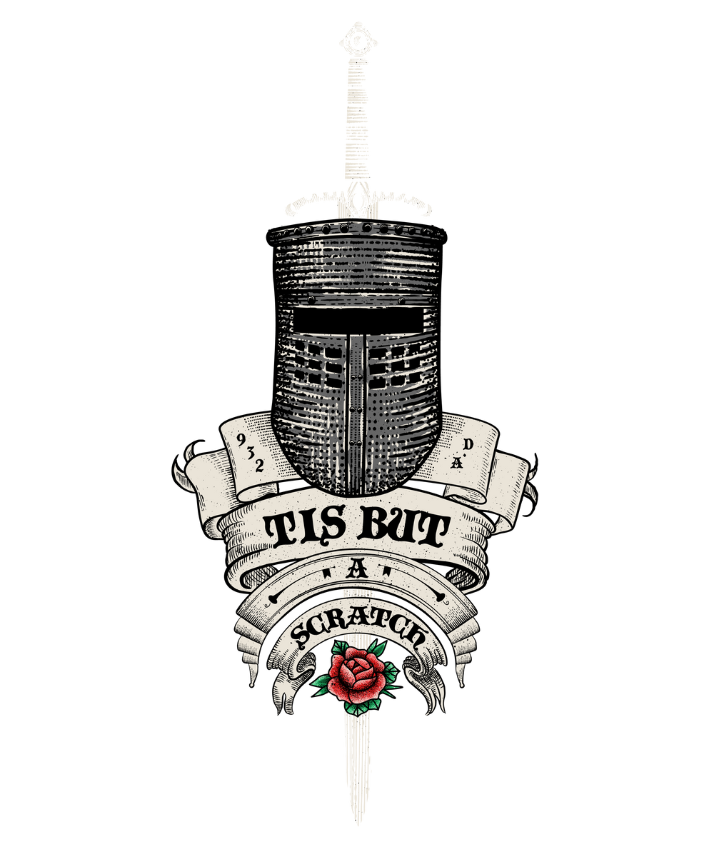 Tis but a scratch - Ye Olde English