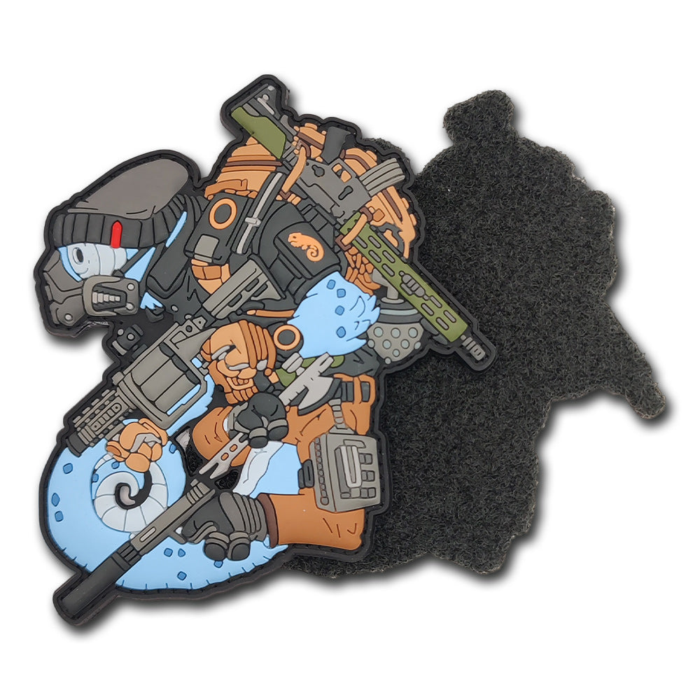 Pilot Chameleon - Hook and Loop Patch for Sewing On 9.5cm x 9cm